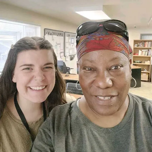 Nancy and her case manager