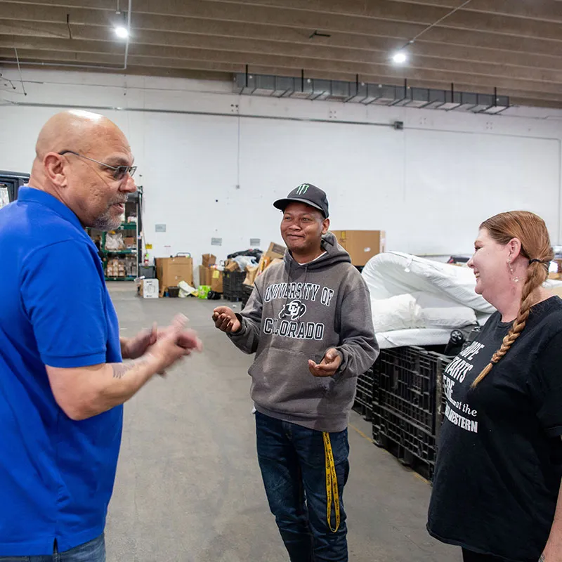 Harold and Shermon at the Ministry Outreach Center