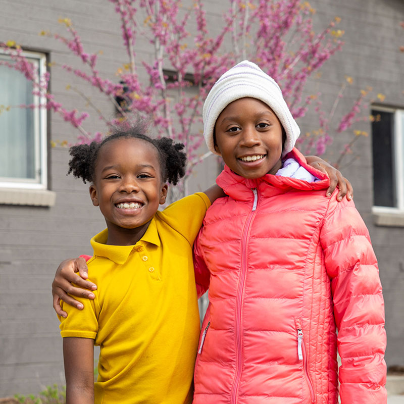 Curtis' daughters, Sophia and Skylar