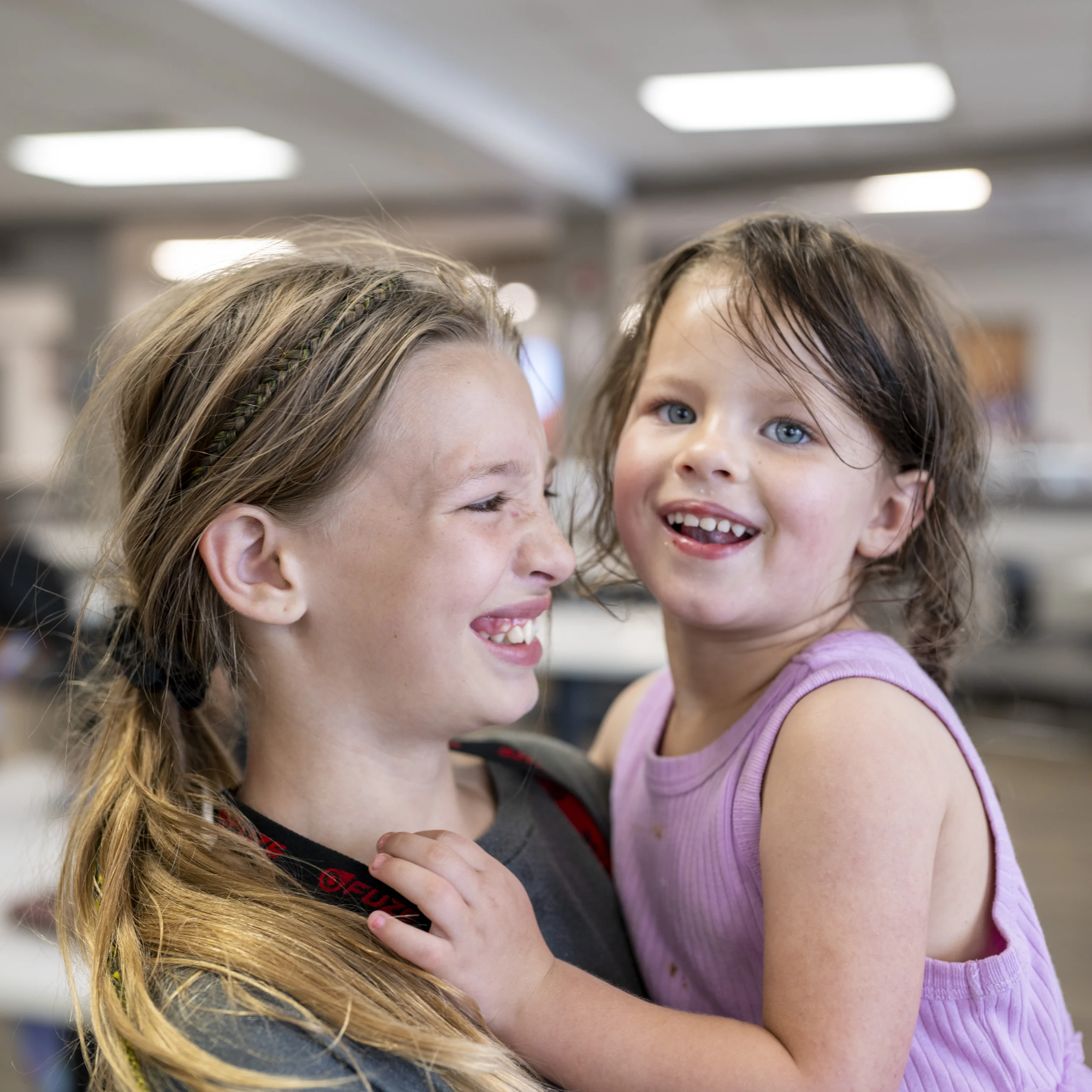 Children at the transitional Bridge program at The Crossing